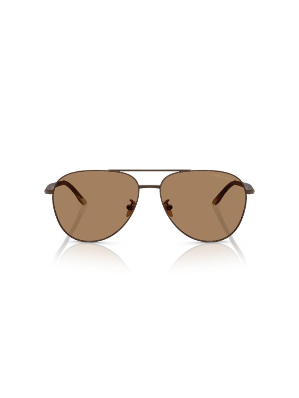 New Giorgio Armani Men's Sunglasses Brown Aviator Lens Metal Frame AR6162 3006M4 - Picture 4 of 4